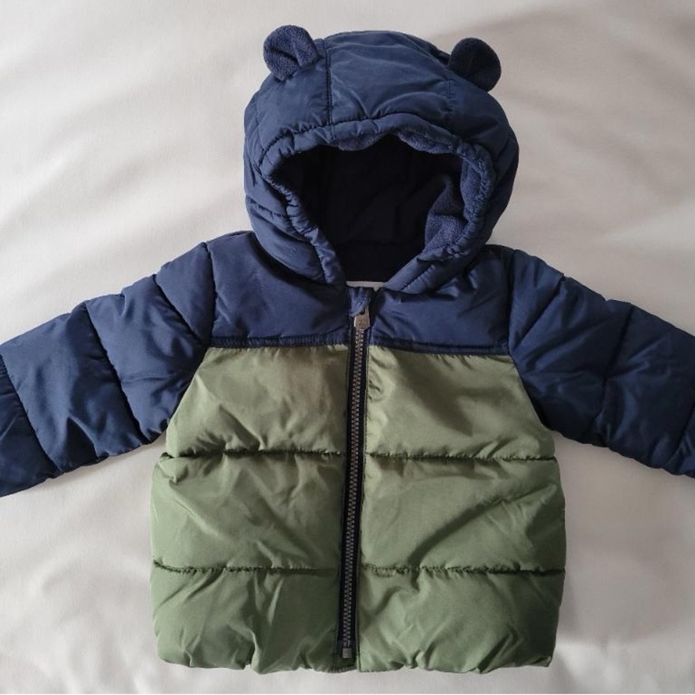 Blue and green coat